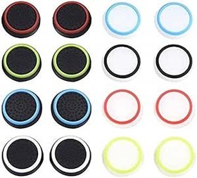 Resim Szaerfa 8 çift silikon başparmak sopa Joystick kap Analog kavrama Thumbsticks kapak kılıf PS5/PS4/PS3/ONE/360/anahtarı PRO/serisi X/S, denetleyici Gamepad yedek Joystick kap 