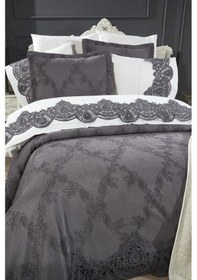 Resim Çeyiz Diyarı Sahra 10 Parça Battaniyeli Çeyiz Seti Antrasit Antrasit 