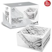 Resim Asus Rog Strix 1000P 1000W 80+ Platinum Tam Modüler ATX 3.1 Güç Kaynağı Beyaz 