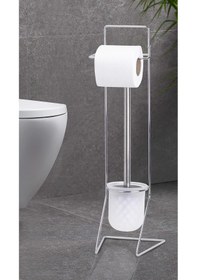 Resim Okyanus Home Krom Yedekli Wc Kağıtlık ve Wc Fırçalık AKB-849 