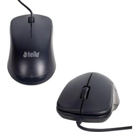 Resim Hello Hl-38 1000 Dpı Kablolu Optik Siyah Mouse 