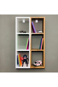 Resim OKYAY MOBİLYA 2'li Dikey Dolap , Kitaplık , Aksesuar Dolabı , Oyuncak Dolabı 