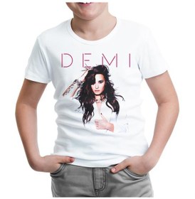 Resim Demi Lovato - Made In The Usa Beyaz Çocuk Tshirt 