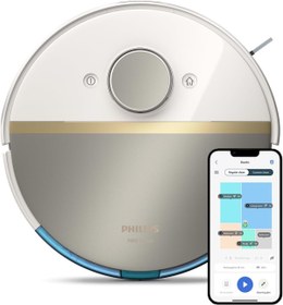 Resim Philips Robot Süpürge 5200 mAh Li-Ion Pil, Tek Şarjla 180 Dakika Temizlik 