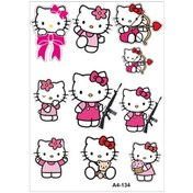 Resim A4 Sticker 134 Tek Paket Çoklu Sticker Siyah 