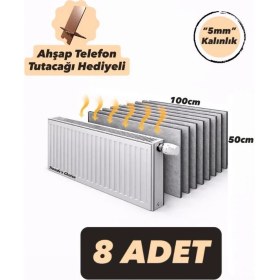 Resim Ankaflex 8 Adet Petek Arkası Isı Yalıtım Levhası Alüminyum Folyo 8 Radyatör Arkalığı 