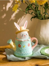 Resim Lcw Home Karışık Tavşan Figürlü Seramik Demlik 690 Ml Çok Renkli 