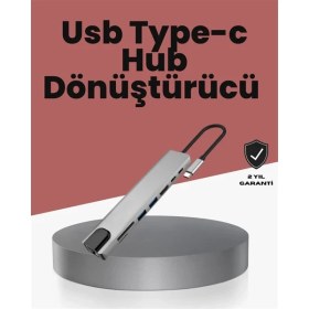 Resim MCM Group Alüminyum Gövdeli Type‑c HDMI & Ethernet Adaptör – Tak & Çalıştır 