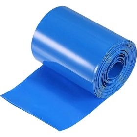 Resim Pvc Isı Büzülme Borusu Mavi, 75 Mm, 1 Mt, 18650 Pil Yalıtım Kablo Kılıfı 