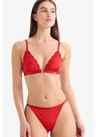 Resim Defacto Saten Brazilian Külot Fall İn Love G1140ax25wnrd79 Kırmızı-rd79 