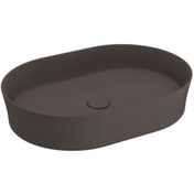 Resim Bocchi Vessel Lavabo Oval Çanak 55x38 Cm Mat Kahverengi 1521-025-0125 