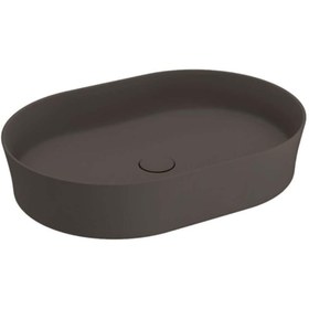 Resim Bocchi Vessel Lavabo Oval Çanak 55x38 Cm Mat Kahverengi 1521-025-0125 