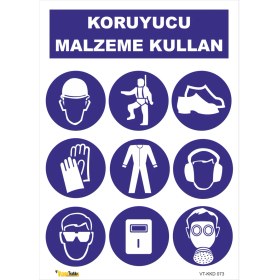 Resim Vizyon Trafik Koruyucu Malzeme Kullan Levhası 