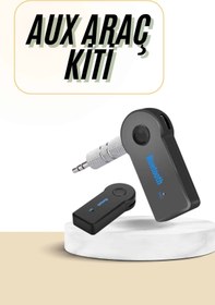Resim ASTRALTECH Bluetooth Araç Kiti Aux Çıkışlı Telefon Müzik Alıcı Tüm Cihazlara Uyumlu 