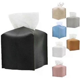 Resim Yeni Mendil Kutusu Araba Mendil Kutusu Pu Malzeme Modern Stil Mendil Tutucu/düzenleyici Ev Ofis Banyo Yatak Odası Mendil Kutusu 