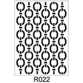 Resim Ardışık Desen Stencil Şablon 25X35 R-047 N11.1180 