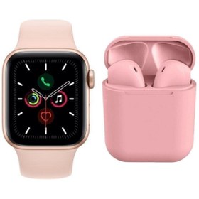 Resim Adista T500 Smart Watch + 12 Pembe Tws Kablosuz Kulaklık 