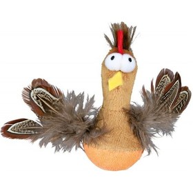 Resim Trixie 10 CM Kediotlu Peluş ve Tüylü Tavuk Kedi Oyuncağı 