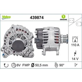 Resim Valeo ALTERNATOR 14V 110A GOLF VII TIGUAN T-ROC A1 ATECA LEON TOLEDO KODIAQ OCTAVIA RAPID YETI 13 