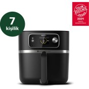 Resim Philips HD9880/90 7000 Serisi Airfryer Combi XXL Connected, Rapid CombiAir, Gıda Termometresi, Otomatik Pişirme Programları, HomeID Uygulama, 