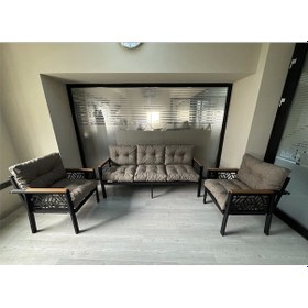 Resim Miami 3+1+1 Melisa Balkon-bahçe-kafe Çay Seti Koltuk Oturma Takımı-oturma Grubu,ofis Koltuğu Çok Renkli 