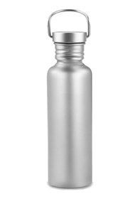 Resim Folinda Titanium Su Botu 750ml - Hafif Ve Dayanıklı, Hermetik Kapak, Leakproof, Spor Ve Seyahat İçin, Yumuşak Çantalı Gri 