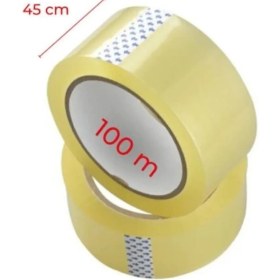 Resim No Name 9 Adet 100 Metre Şeffaf Akrilik Koli Bandı 45MMx100 mt Güçlü Kopmayan Özellikte 