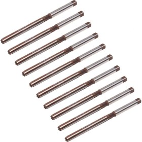 Resim Dadata 10X Yüksek Hızlı Çelik Düz Şaft 5mm 6-Flute El Raybası 3 3 Inç Uzunluk (Yurt Dışından) 