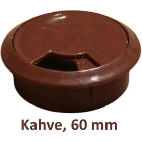 Resim Masa Kablo Kanalı, Kahve, 60 mm 