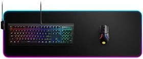 Resim Steelseries Qck Prism Cloth Oyuncu Mouse Pedi, 2 Bölgeli RGB Aydınlatma, Gerçek Zamanlı Etkinlik Aydınlatması, Boyut: XL 