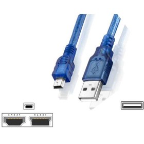 Resim 5 Pin Mini USB 2.0 Mp3 Mp4 Kamera Gps 5pin T-Port V3 Ps3 Oyun Konsol Kolu Veri Şarj Kablo 