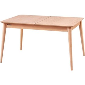 Resim Masifart Aure 140 Lık Retro Açılır Masa Cilasız Ham Ham 