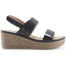 Resim Polaris 325096.z 5fx Siyah Kadın Dolgu Topuk Sandalet 000000000101985535 Siyah 