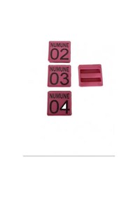 Resim Baltaş Büyükbaş Ve Küçükbaş Hayvan Boyunluk Numaratörü Pembe 400 Adet 