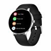 Resim Haino Teko 27 Waterproof Akıllı Saat AMOLED Ekran Bluetooth Arama 3 Kordon Set Gümüş 
