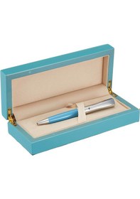 Resim Steelpen 915 Wood Ahşap Kutulu Mavi Tükenmez Kalem Çok Renkli 