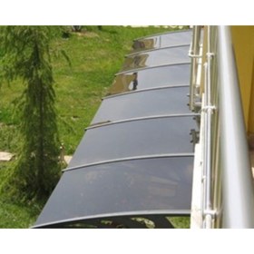 Resim Genel Markalar TF STD 1.12 Kapı Üstü Sundurma 120 X 100 Bronz 3 mm Solid Levha 