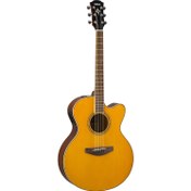 Resim Yamaha CPX600 Medium Jumbo Elektro Akustik Gitar (Vintage Tint) 