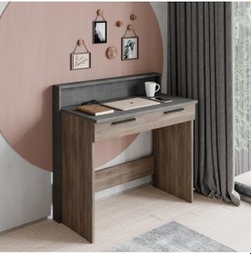 Resim Robinhome Robin Home Denver Çocuk Odası Genç Çalışma Masası Bilgisayar Masa Gri 