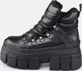 Resim Buffalo Kadın Oxford ( Klasik) 1622608 Buffalo GOSPHER HIKE MID PAD - VEGAN Nappa- Black 