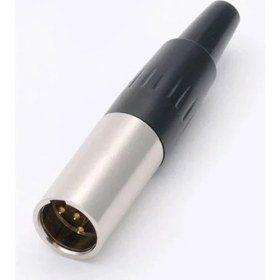 Resim Elektromer Mini Canon 3 Pin Erkek Jack Fiş 