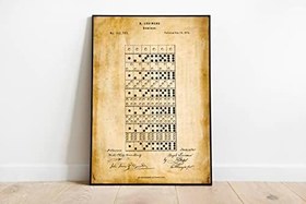 Resim Pegziz pgzzNM1209 Dekoratif Sanatsal Domino Oyunu Patent Posteri 50x70cm. 