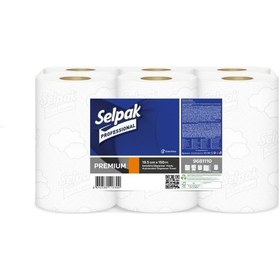 Resim Selpak Professional Premium Sensörlü Dispenser Rulo Havlu 6'lı 19.5 CM x 150 M 