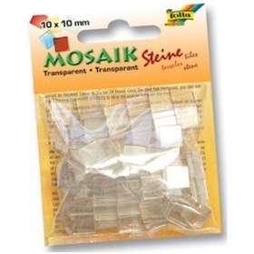Resim Folia Transparan Mozaik 10X10 Mm. 190 Adet Beyaz 