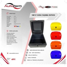 Resim Motosiklet Servis Çantası Kurye Maxi Box Sarı 180 Litre 