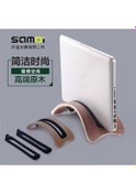 Resim Jeemson Apple Macbook İçin Ahşap Dikey Tutucu - Siyah Masaüstü Bilgisayar Tutucu, 2.4cm Yükseklik, Dayanıklı Ve Hafif Tasarım 