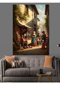 Resim Ahşap Tablo Işıklar İçinde Dua Eden İsa 