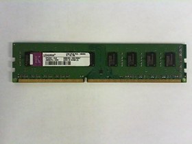 Resim Kingston Upgrade (2 GB Desktop DIMM DDR3 PC10600 (1333) unbuf 1,5 V 2Rx8 240P, 256 MEG 128 Mx8 CL9 8 K 