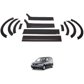 Resim Volkswagen Caddy 2004-2010 Uyumlu Yedek Parça Dodik Set 12 Parça Uzun Şase Sol Sürgülü 