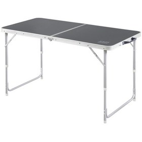 Resim Haegs Portatif Kamp Masası, 3 Yükseklik Ayarlı, Katlanır Piknik Masası, Kolay Taşınabilir Alüminyum Masa - 120x60 - Antrasit 